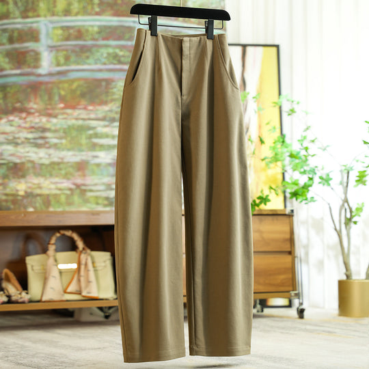Damen Elegante und bequeme, hoch taillierte Stoffhose Shop Nory
