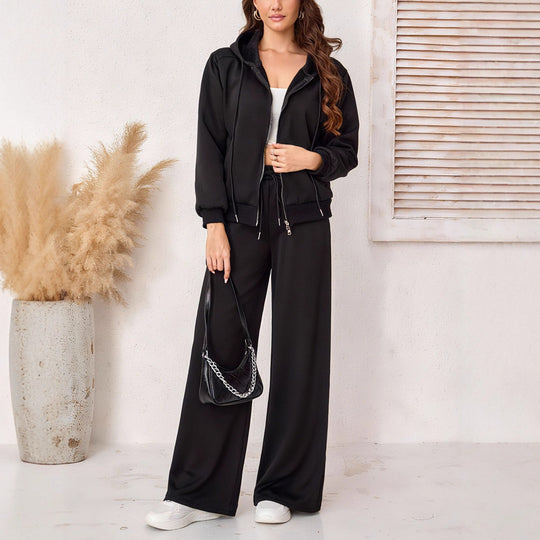 Damen Kapuzen-Sweatjacke mit Teddyfutter, Reißverschluss und Kordelzug Shop Nory