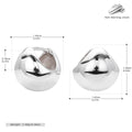 Damen Ohrstecker aus hochwertigem 925 Sterling Silber mit modernem, geschwungenem Design Shop Nory