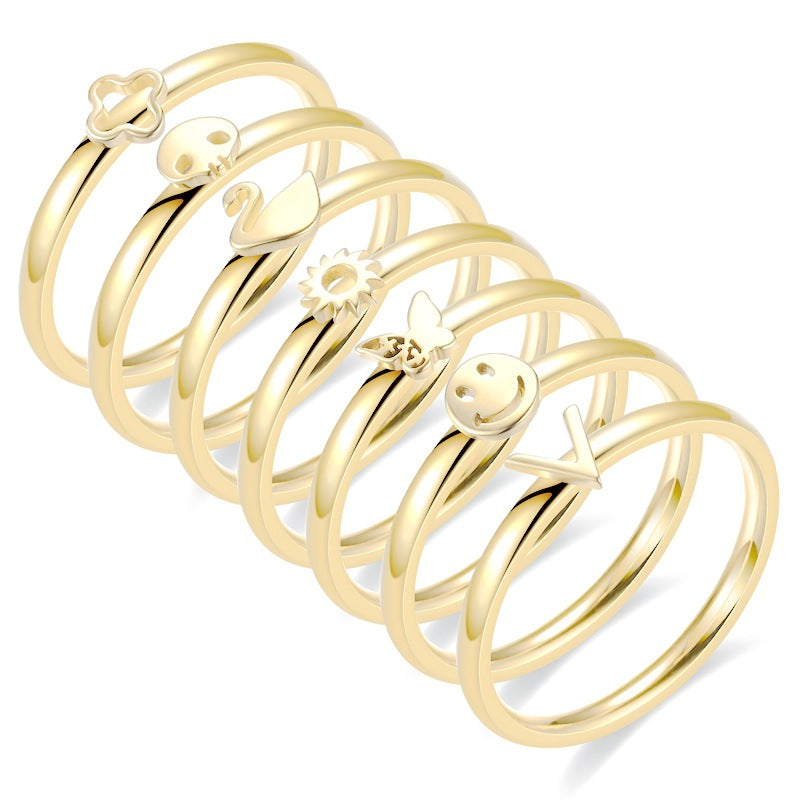 Damen minimalistischer Ring mit Pfeilmotiv Shop Nory