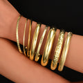 Damen Armreifen-Set mit verschiedenen Designs und Texturen Shop Nory