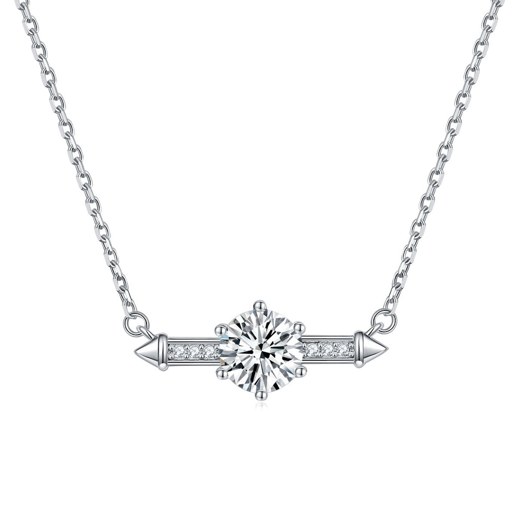Damen Anhänger mit funkelndem Zirkonia-Rahmen und eleganter Kettenstruktur Shop Nory