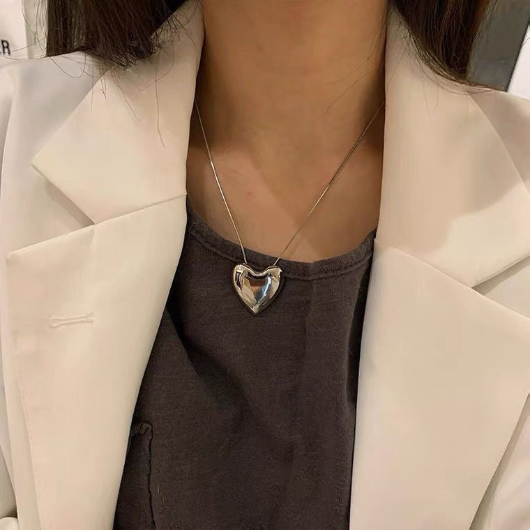 Damen Halskette mit herzförmigem Anhänger Shop Nory