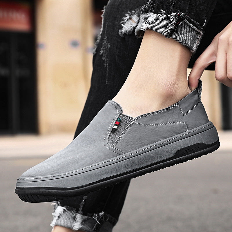 Herren Minimalistischer Slip-On City-Sneaker aus Mikrofaser mit stoßdämpfender Komfortsohle Shopy Nory