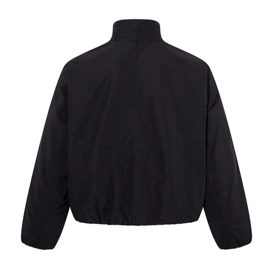 Damen Kurz geschnittene Stehkragen‑Blousonjacke mit elastischem Saum und verdecktem Reißverschluss Shop Nory