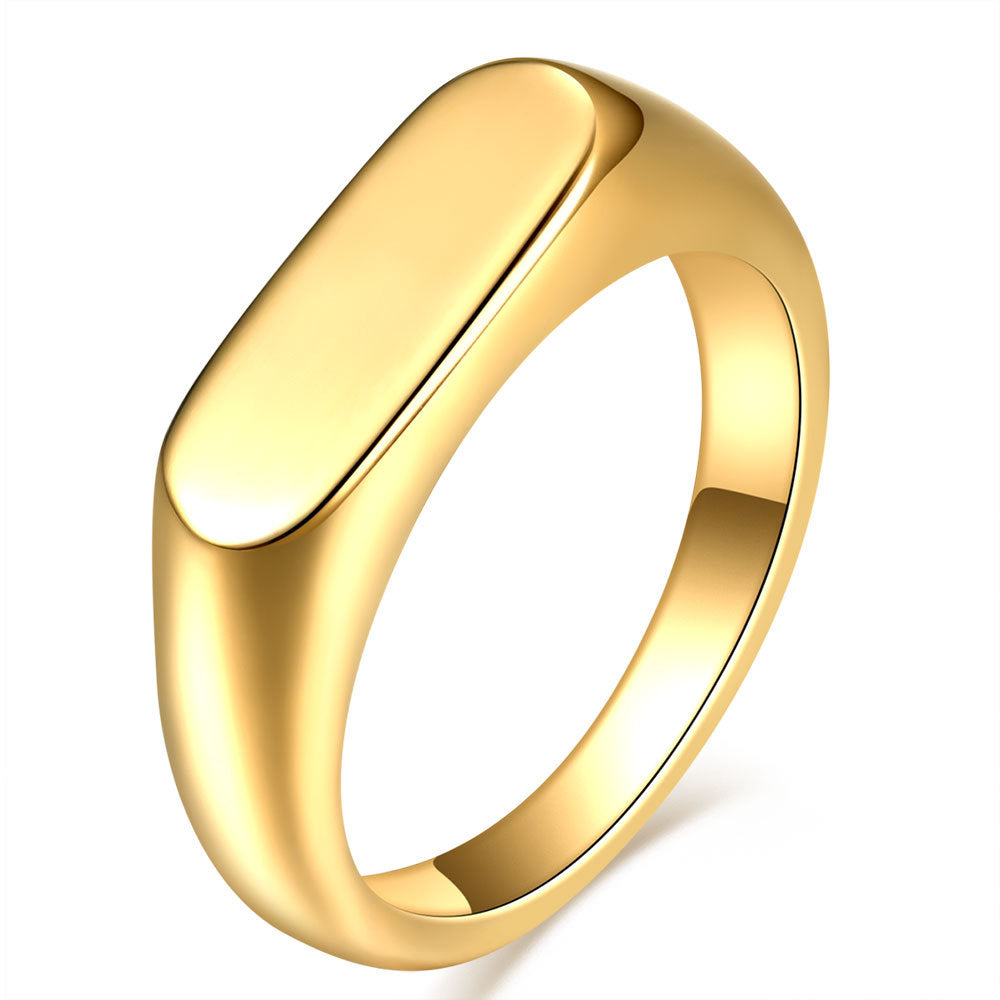 Damen Ring aus hochwertigem Edelstahl mit minimalistischer Oberfläche Shop Nory