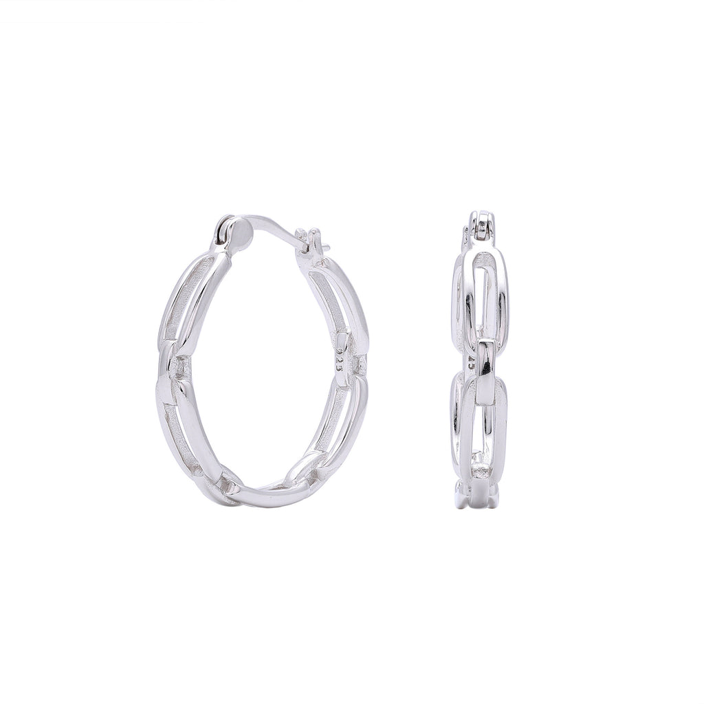 Damen Ohrhänger im modernen Kettendesign aus 925 Sterlingsilber Shop Nory