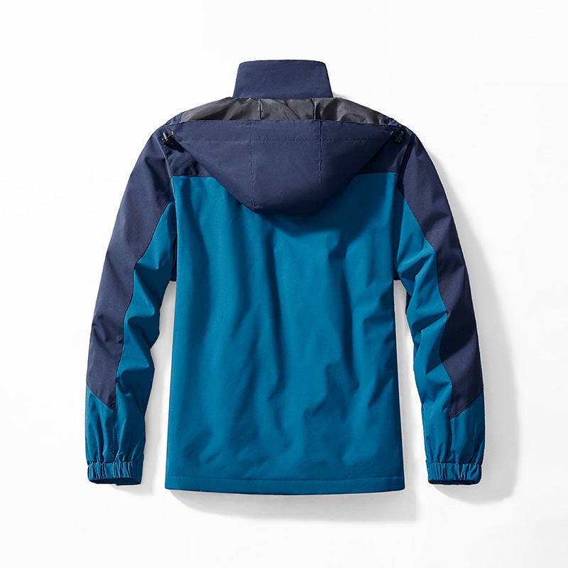 Herren Drei-in-eins Outdoor-Softshelljacke mit abnehmbarer Fleece-Innenjacke und Kapuze Shop Nory