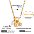 Damen Halskette mit einzigartigen Anhängern und verstellbarem Kettendesign Shop Nory