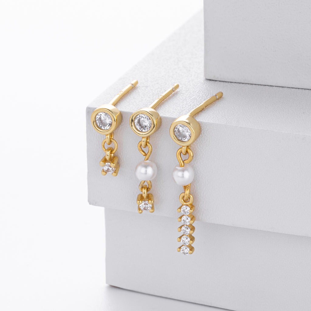 Damen Ohrhänger mit bezauberndem Bären-Anhänger und hochwertigem Zirkonbesatz Shop Nory
