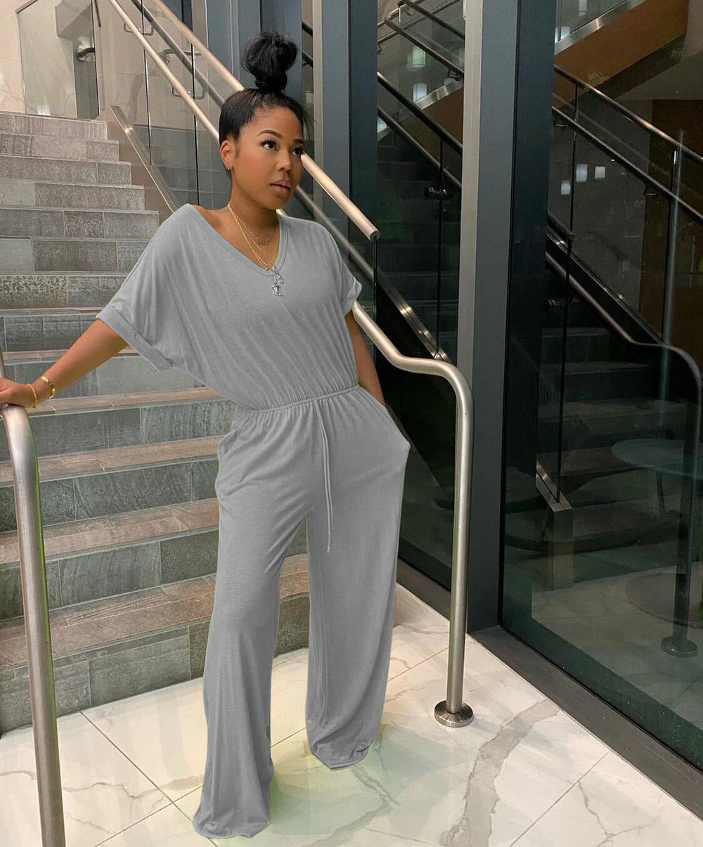 V-Ausschnitt Jumpsuit für Frauen Jane
