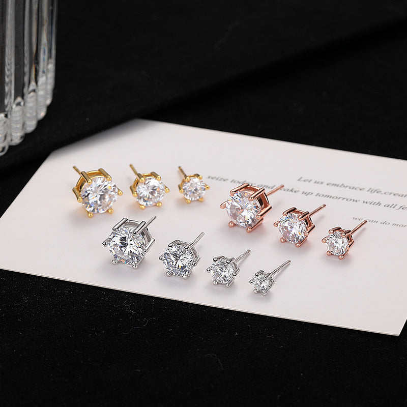 Damen Ohrstecker Set mit funkelnden Zirkonia von Shop Nory