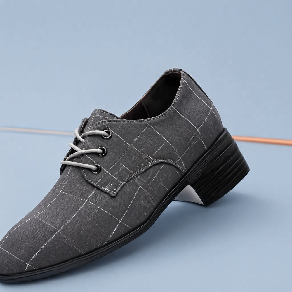 Herren Elegante Schnürschuhe im modernen Karomuster Shop Nory