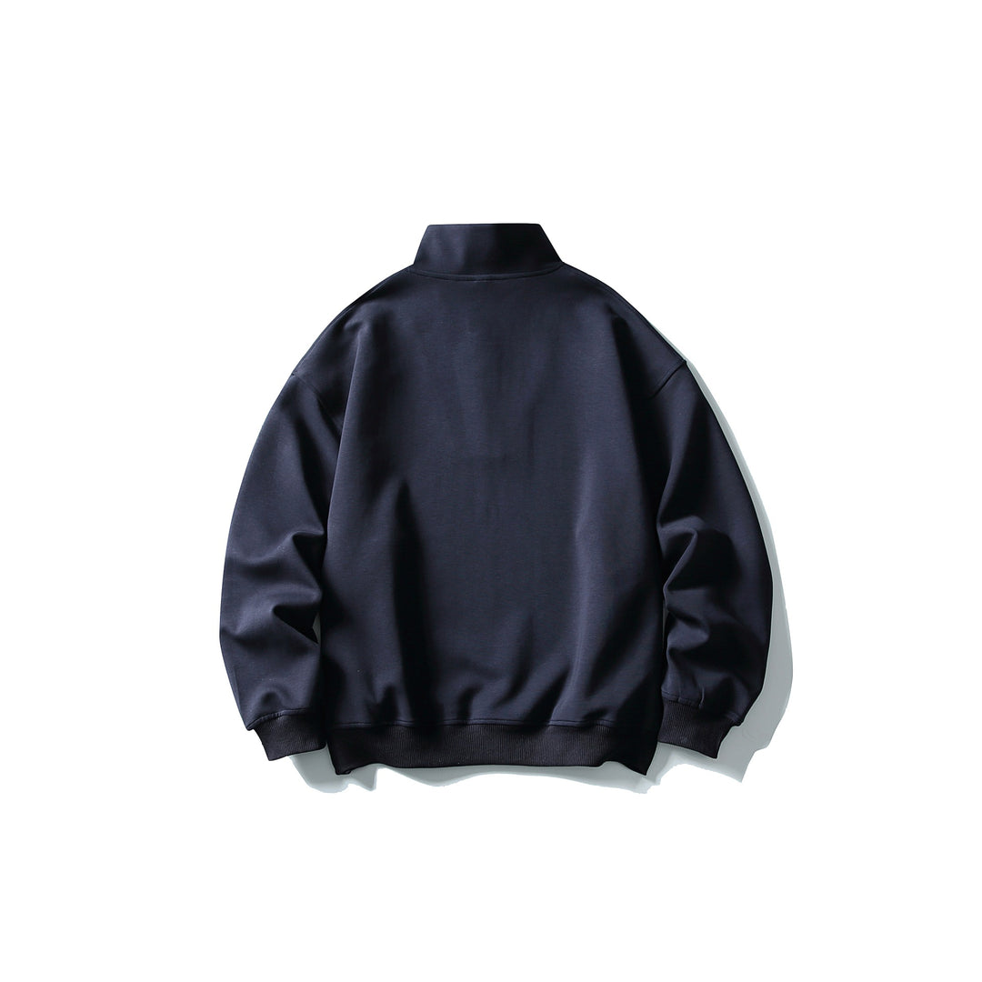 Unisex Relaxed-Halbzip-Sweatshirt mit hohem Kragen und Raglannaht Shop Nory