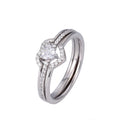 Damen Verlobungsring mit stilvollem Herzdesign und funkelnden Zirkonia-Steinen Shop Nory