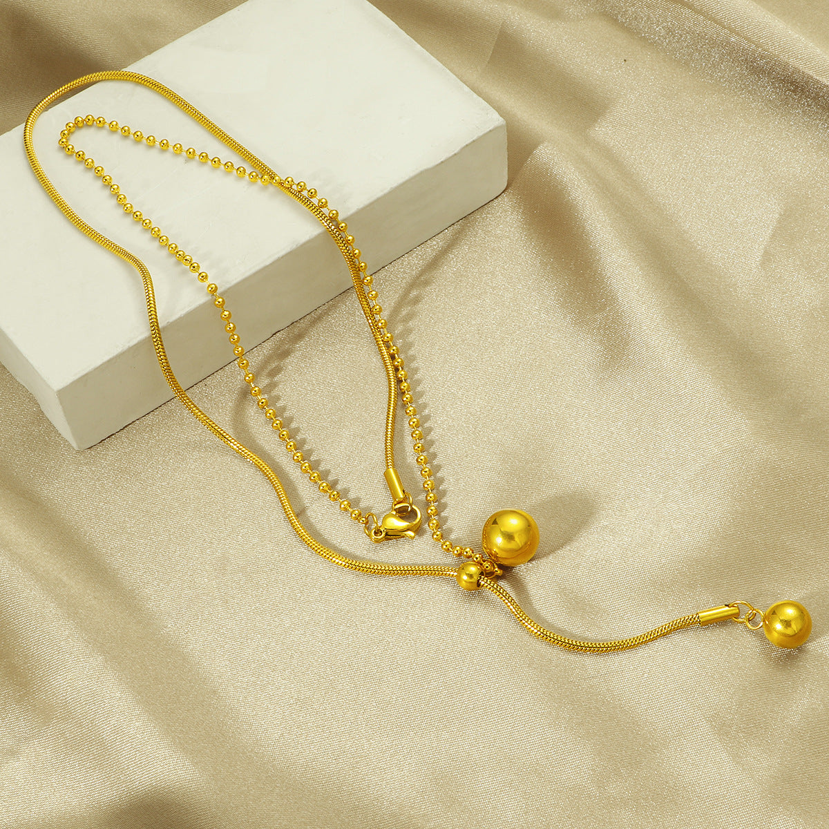 Damen Verstellbare Goldene Ketten Lariat Halskette Shop Nory
