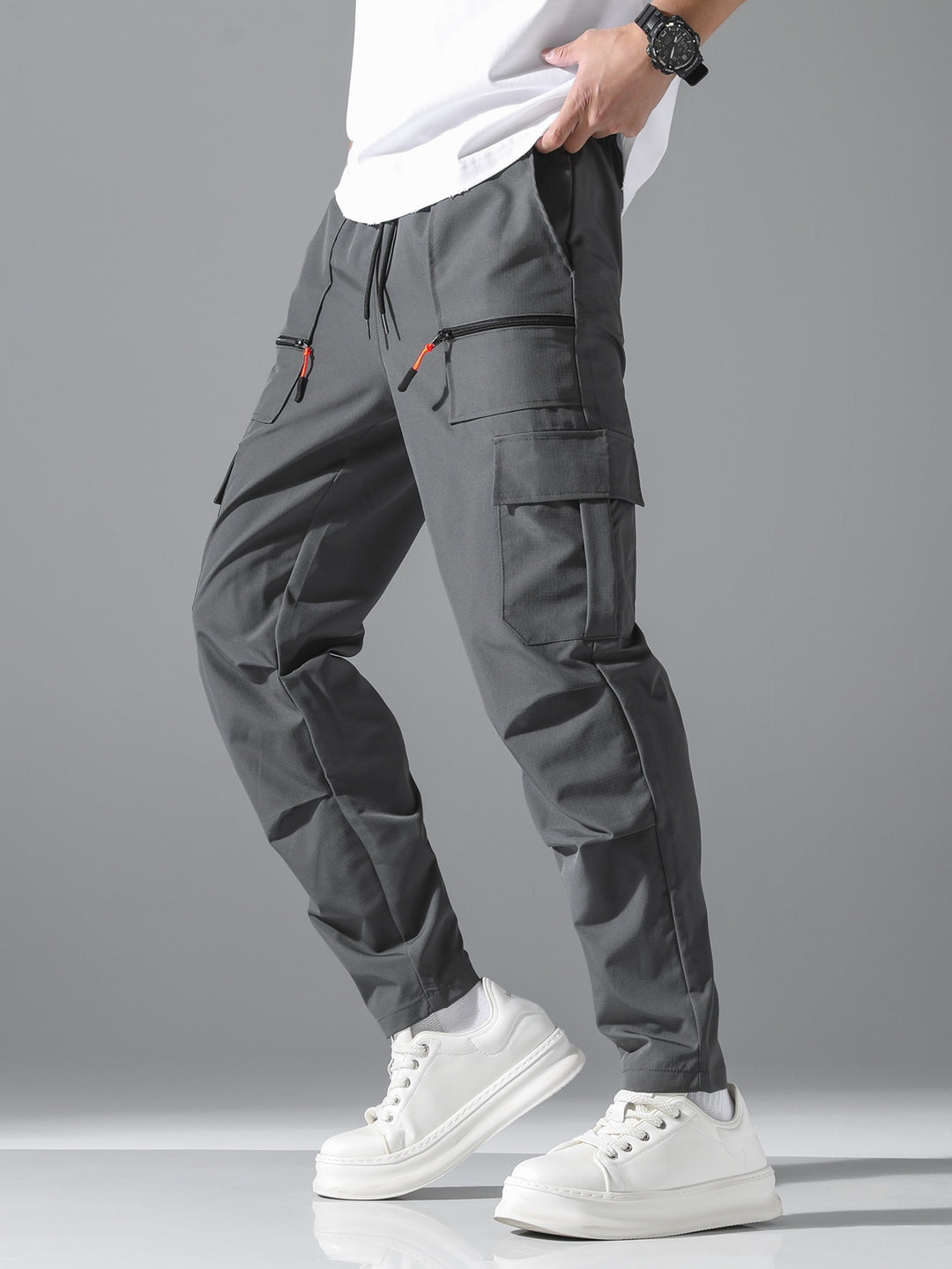 Herren Bequeme Cargo-Hose mit elastischem Bund Shop Nory
