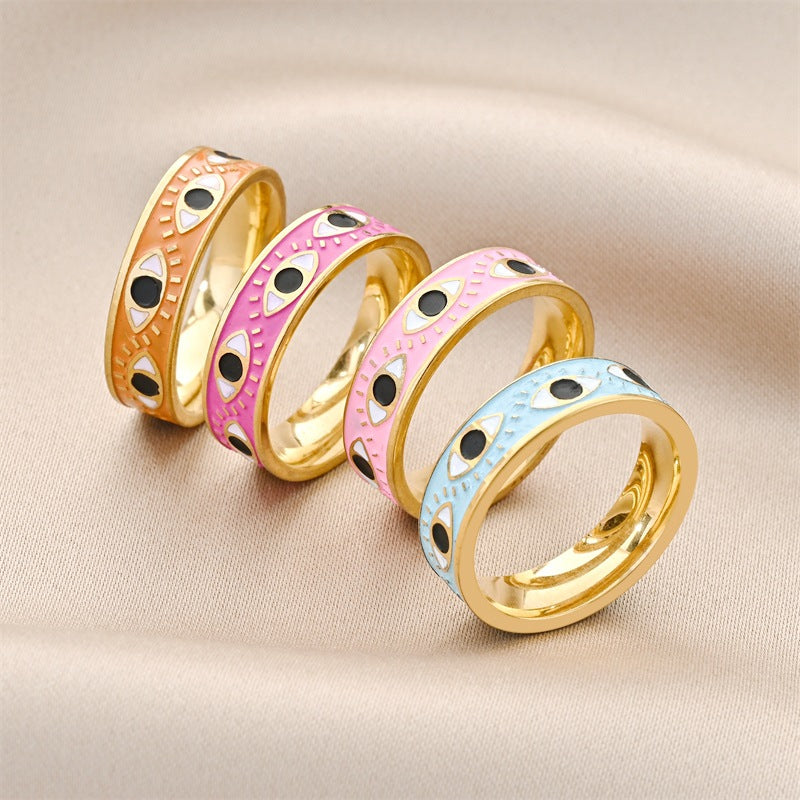 Damen Ring mit kreativem Eye-Motiv aus hochwertigem Edelstahl Shop Nory