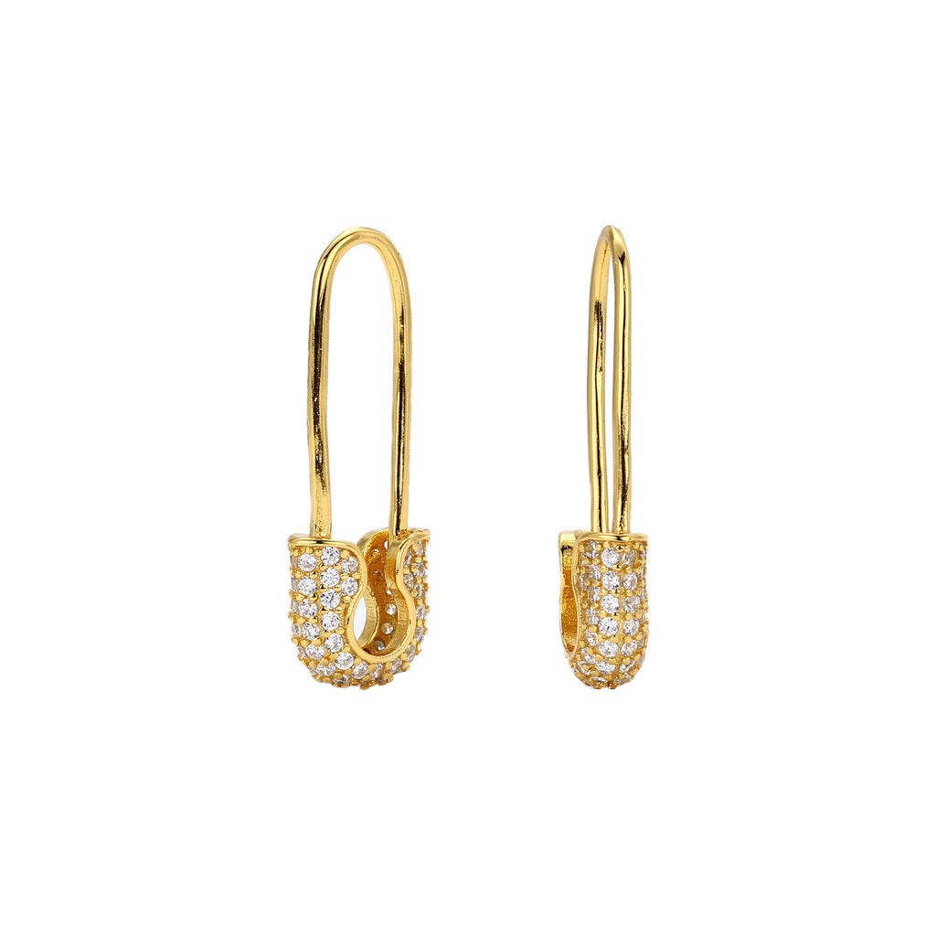 Damen Ohrhänger mit luxuriösem Zirkonbesatz aus hochwertigem 925 Sterling Silber Shop Nory