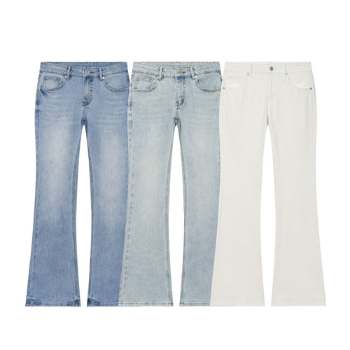 Damen Hochtaillierte ausgestellte Jeans mit Kickflare und Fünf‑Taschen‑Schnitt Shop Nory
