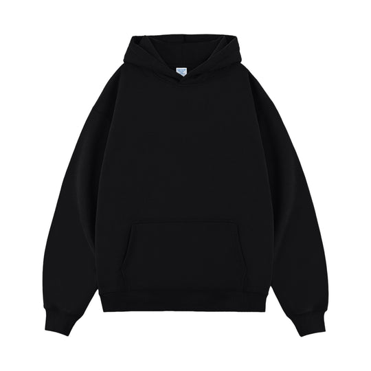 Unisex minimalistischer Oversize-Kapuzenpullover mit gedoppelter Kapuze, tiefer Schulter und breitem Rippbund Shop Nory