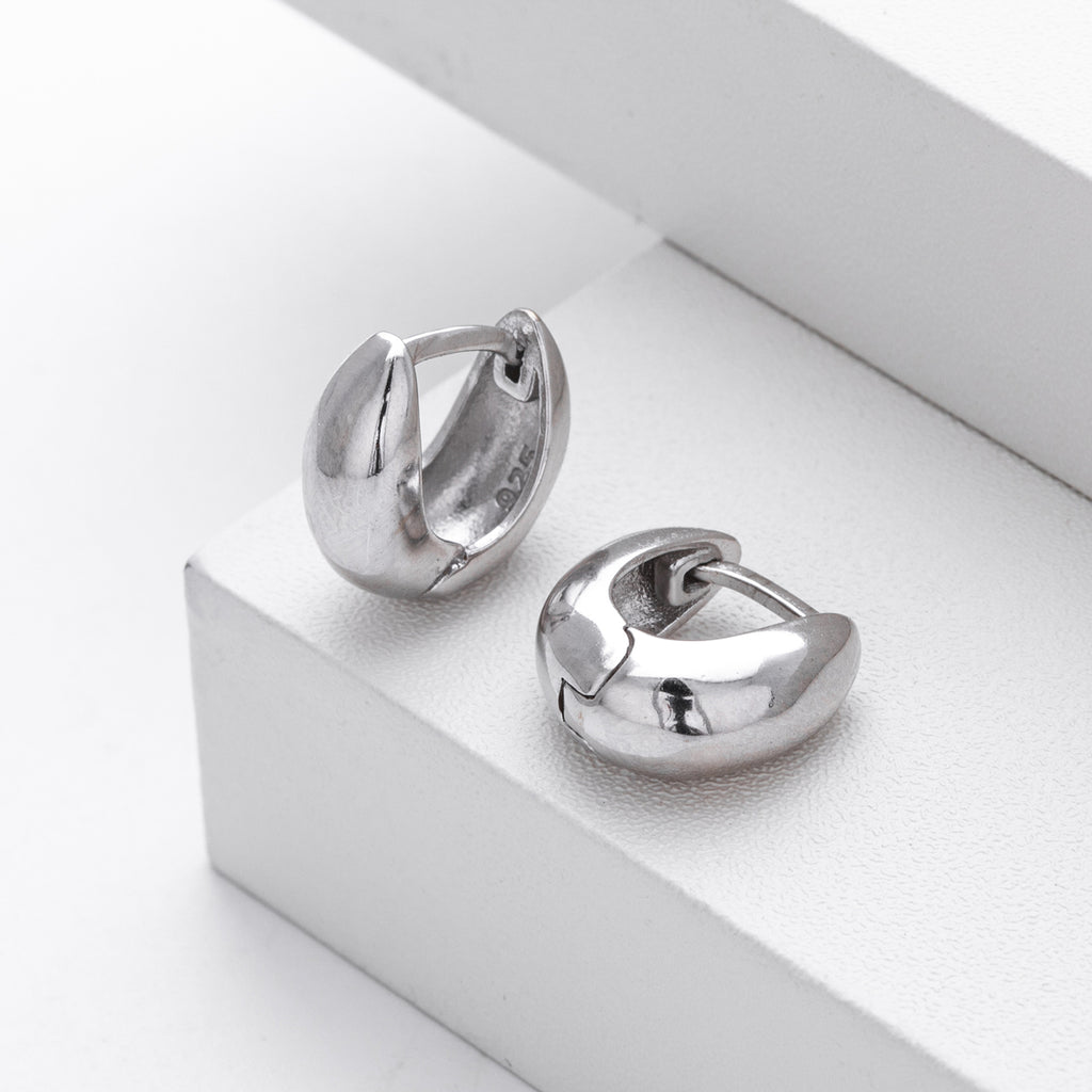 Damen Ohrhänger mit modernem Tropfenmotiv aus 925 Sterling Silber Shop Nory