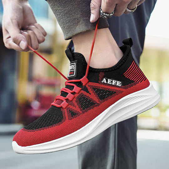Herren Atmungsaktive Sport-Sneaker mit elastischem Schnürsystem