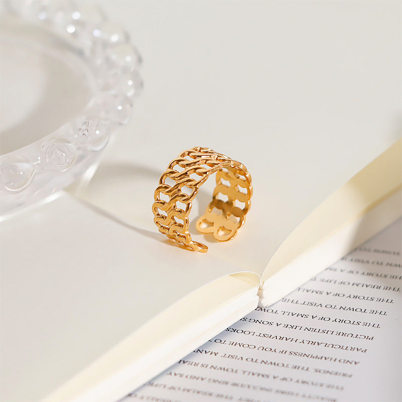 Damen Ring im eleganten Krokodil-Design Shop Nory
