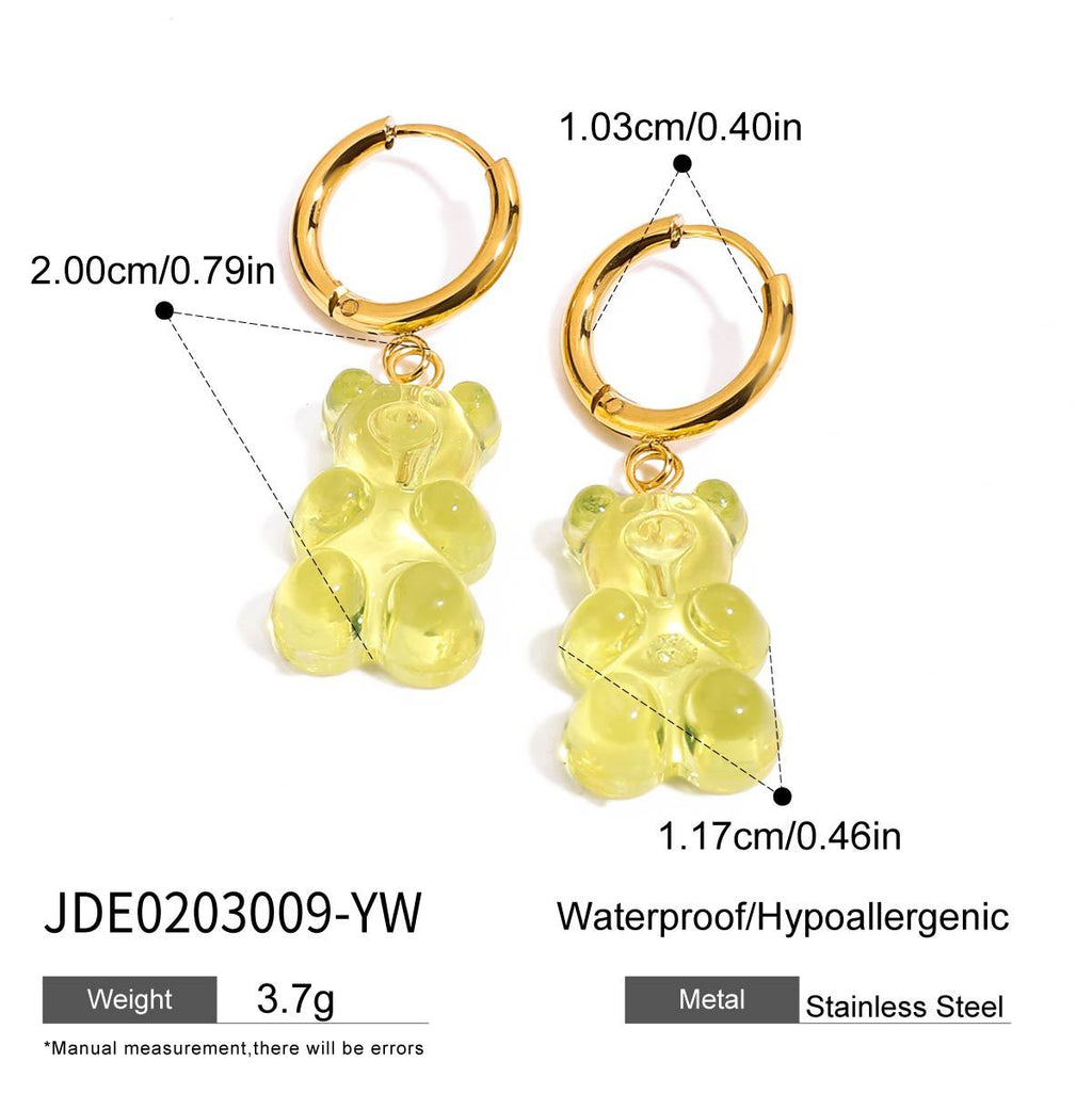 Damen trendige Gummibärchen Ohrringe Shop Nory