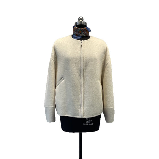 Damen Elegante Übergroße Wollmischung Jacke Shop Nory