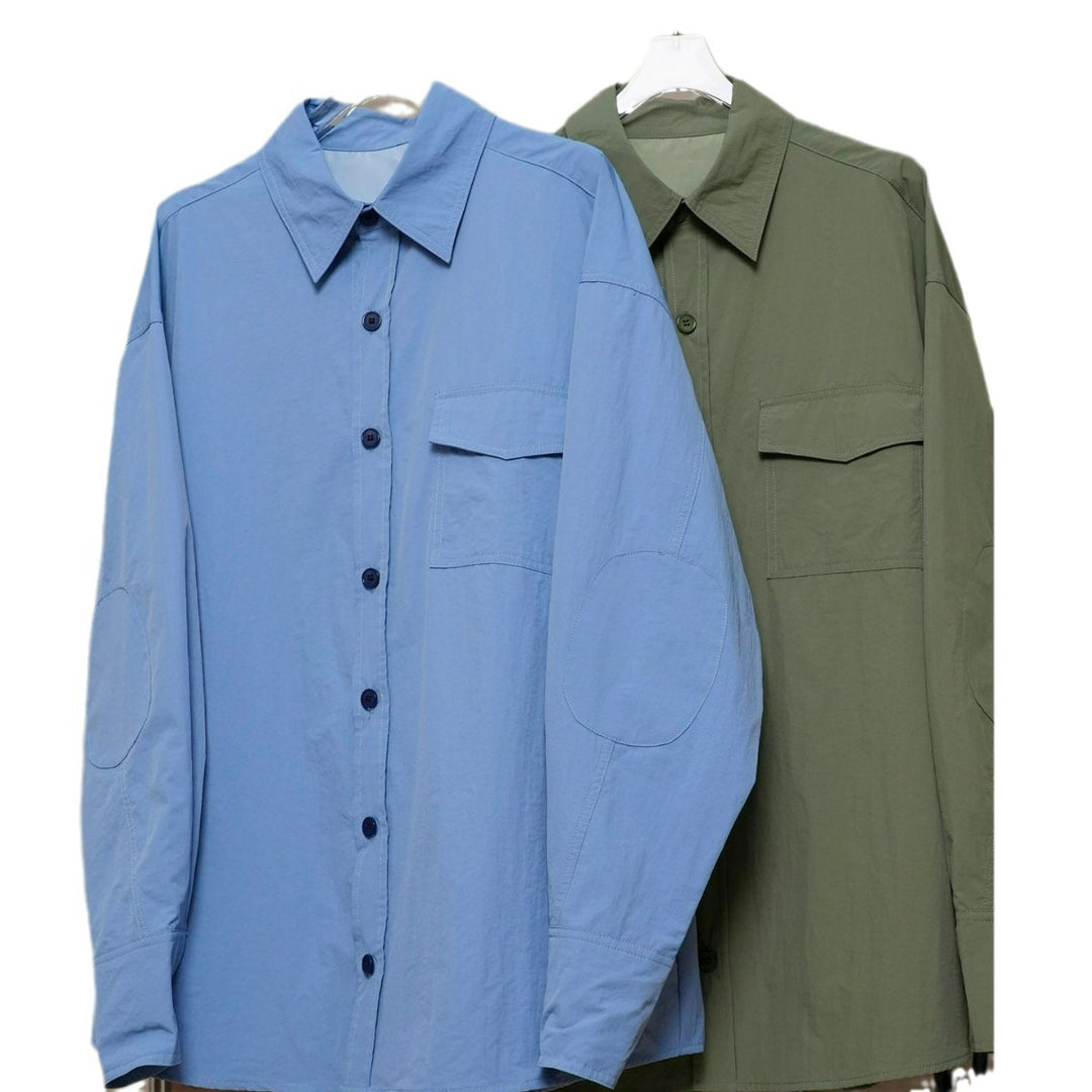Damen Boxy-Field-Hemd aus leichtem Baumwoll-Twill mit Brustklappe und überschnittener Schulter Shop Nory