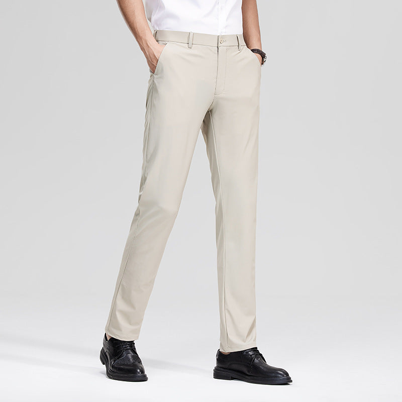 Herren Schlanke Business‑Stretchhose mit Bügelfalte und Komfortbund Shop Nory