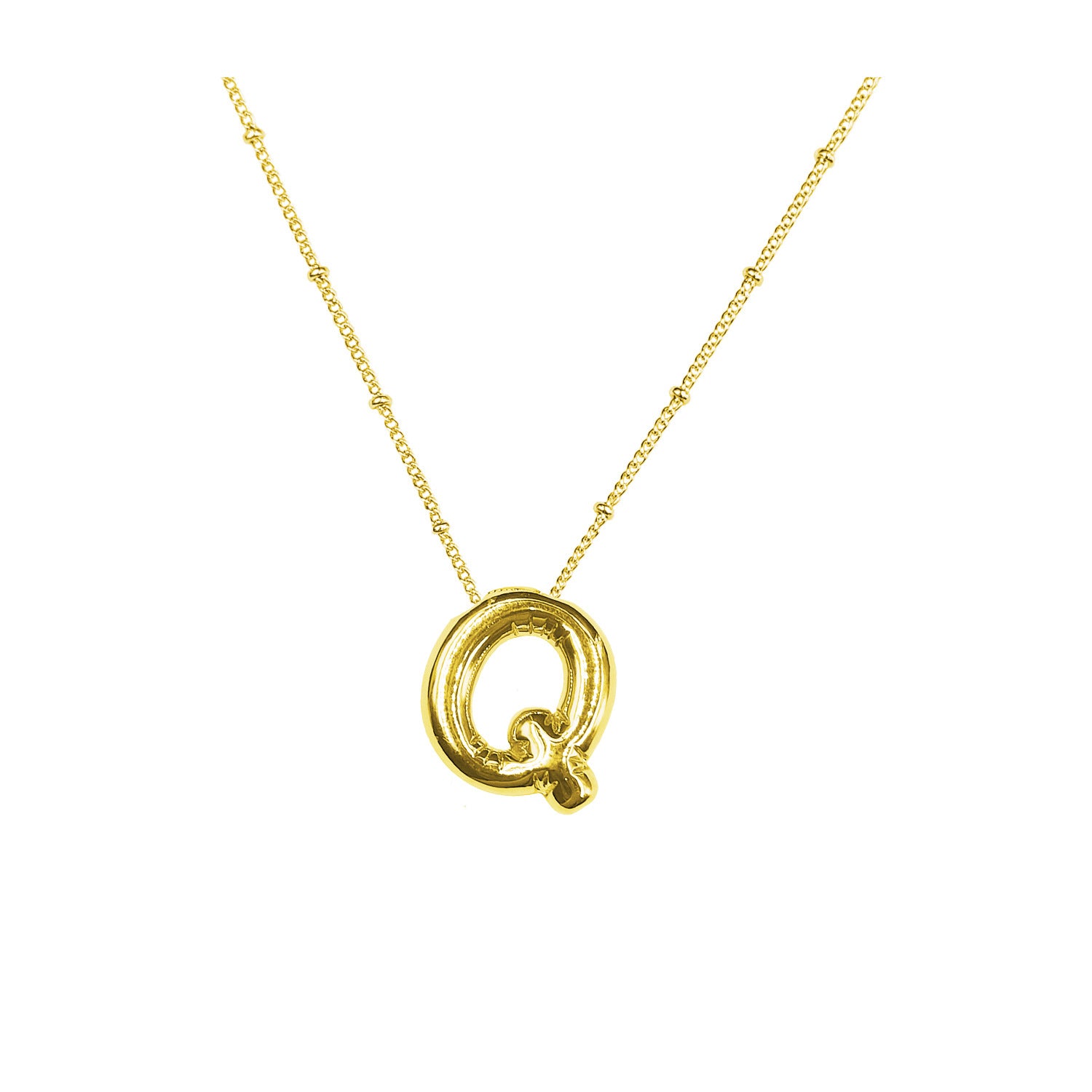 Damen Halskette mit geschwungenem Minimalisten-Anhänger und hochwertiger Gliederkette Shop Nory