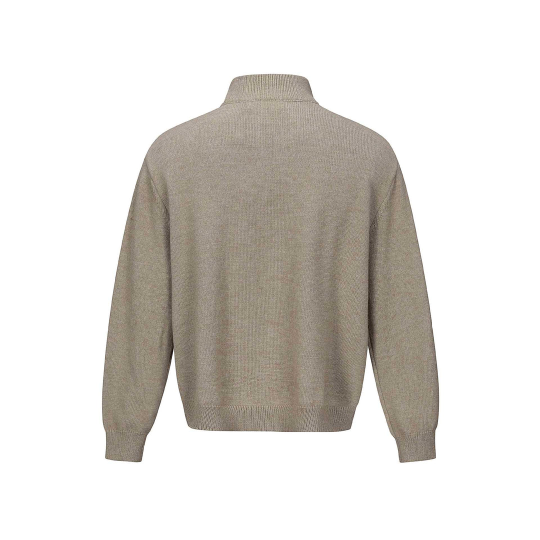 Herren Halbzip-Strickpullover mit Rippenkragen Shop Nory