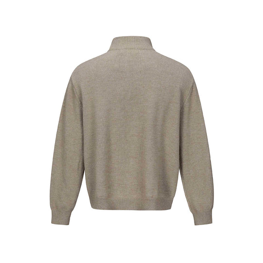 Herren Halbzip-Strickpullover mit Rippenkragen Shop Nory