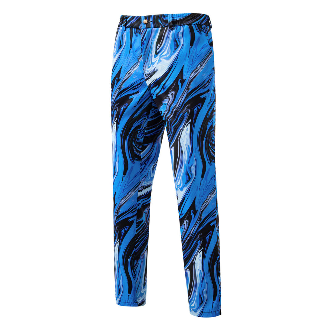 Herren Zweiteiliges Statement-Anzug mit schmal geschnittenem Sakko und Slim-Fit Hose im Marmorprint Shop Nory