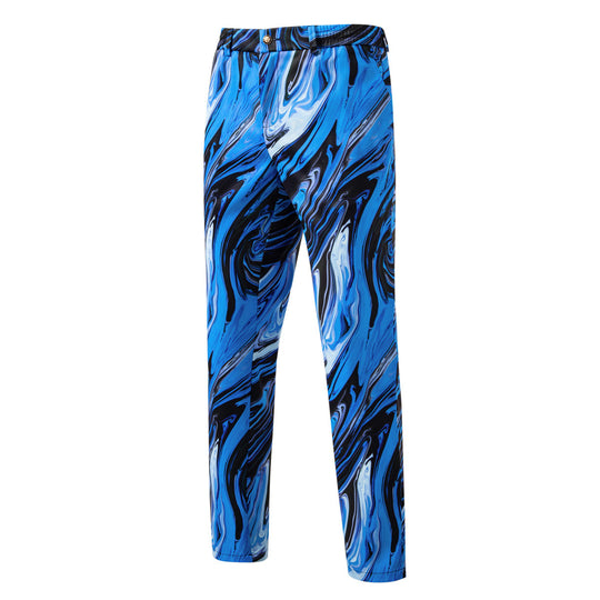 Herren Zweiteiliges Statement-Anzug mit schmal geschnittenem Sakko und Slim-Fit Hose im Marmorprint Shop Nory