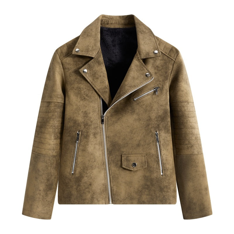 Herren Modische Kunstleder-Blousonjacke Shop Nory