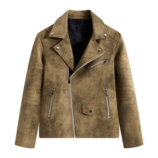 Herren Modische Kunstleder-Blousonjacke Shop Nory