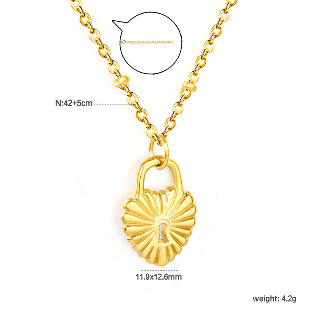 Damen elegante Halskette mit funkelndem Zirkonia-Anhänger Shop Nory