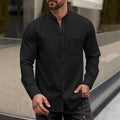 Herren Elegantes Hemd mit Stehkragen