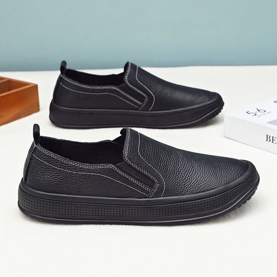 Herren Bequeme Slip-On Sneakers aus Leder Shop Nory