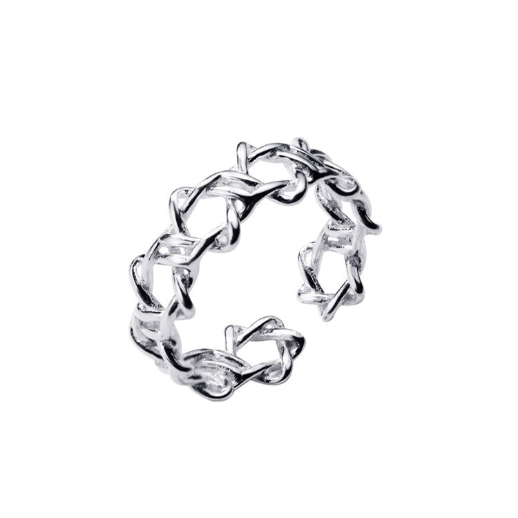 Damen filigree ring with elegant chain design Shop Nory
