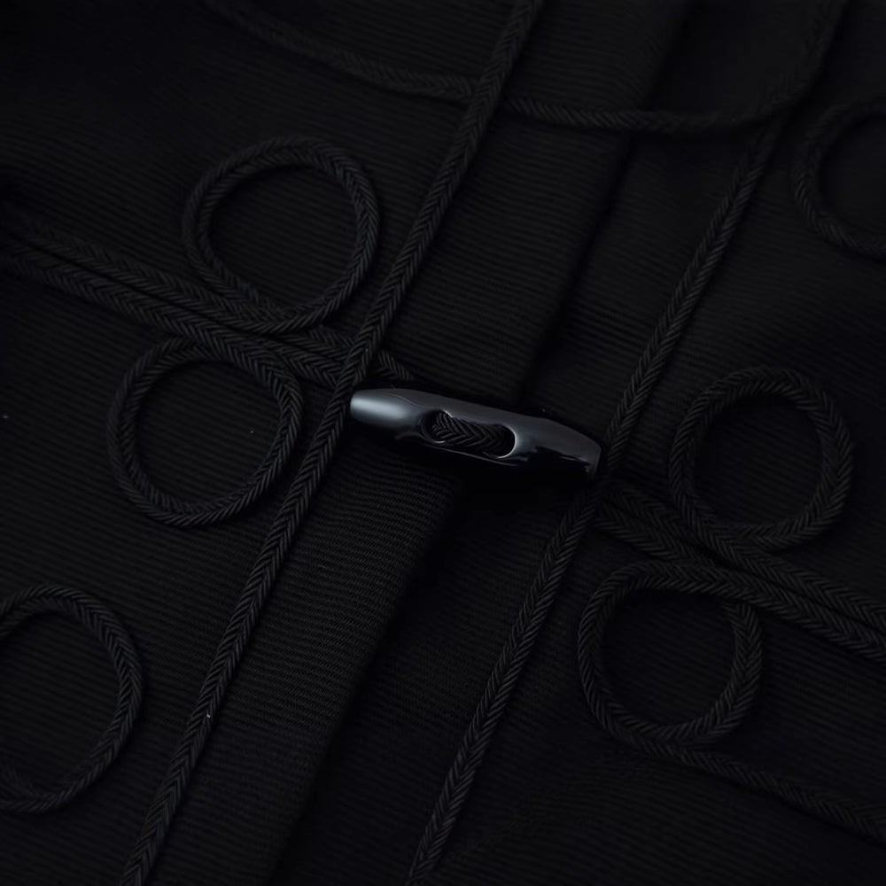 Damen Kurzjacke im militärisch inspirierten Stil mit Stehkragen und Zierkordeln Shop Nory
