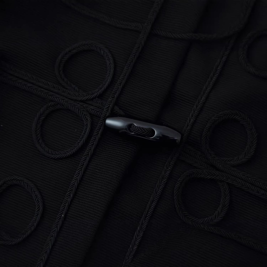 Damen Kurzjacke im militärisch inspirierten Stil mit Stehkragen und Zierkordeln Shop Nory