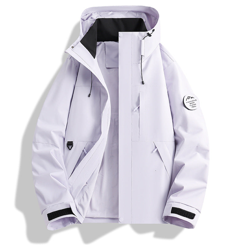 Herren Wasser- und Winddichte Softshell-Outdoorjacke mit verstellbarer Kapuze Shop Nory