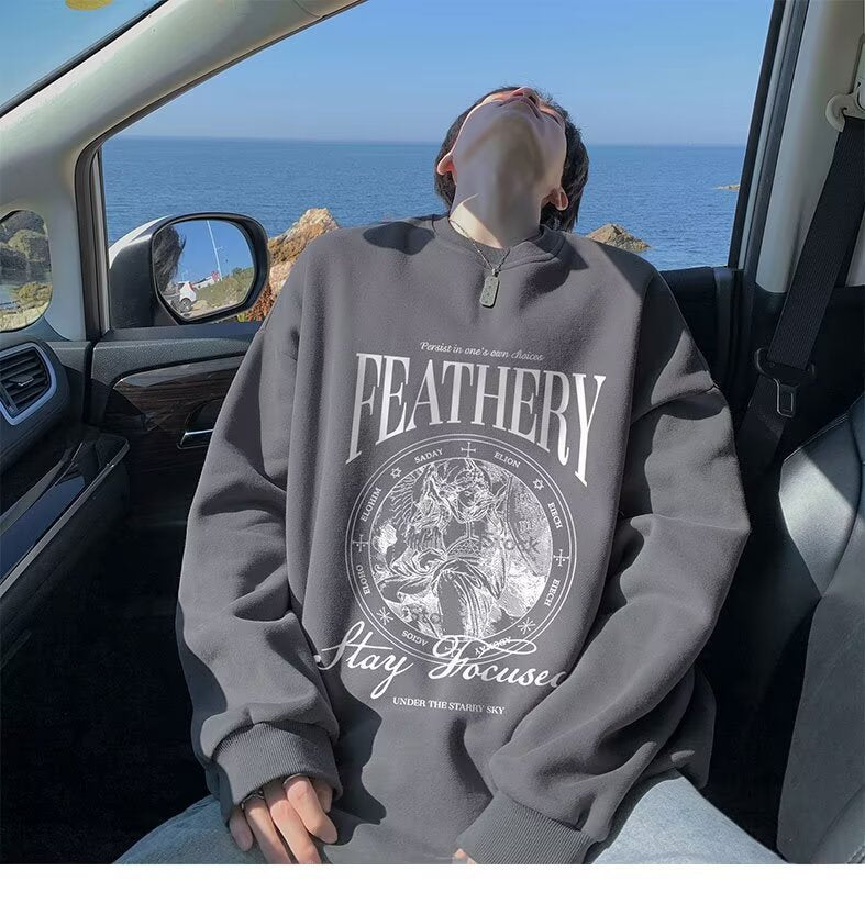 Unisex Lässiger Sweatshirt mit grafischem Druck Shop Nory