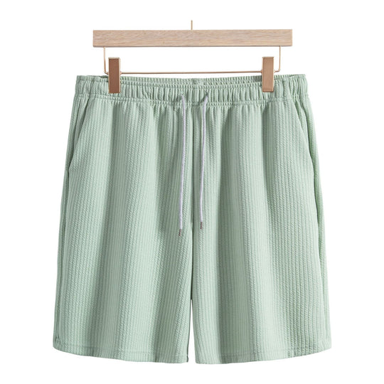 Herren Freizeitoberteil mit bequemen Shorts im strukturierten Design