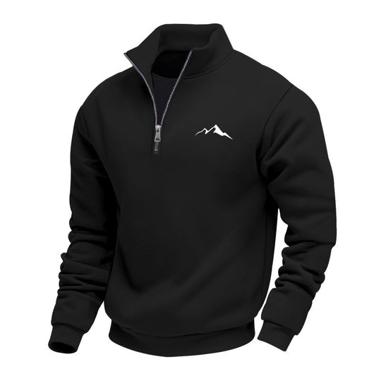 Herren Sweatshirt mit kurzem Reißverschluss Shop Nory