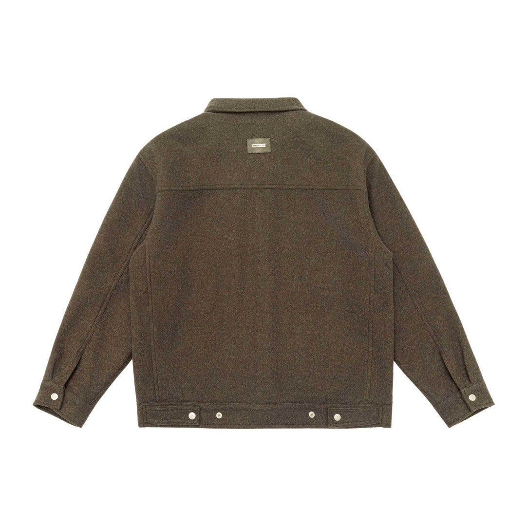 Herren Boxy-Wollmix-Blousonjacke mit Druckknopffront und aufgesetzten Pattentaschen Shop Nory